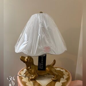 Elements Decor Gold Dachshund Table Lamp